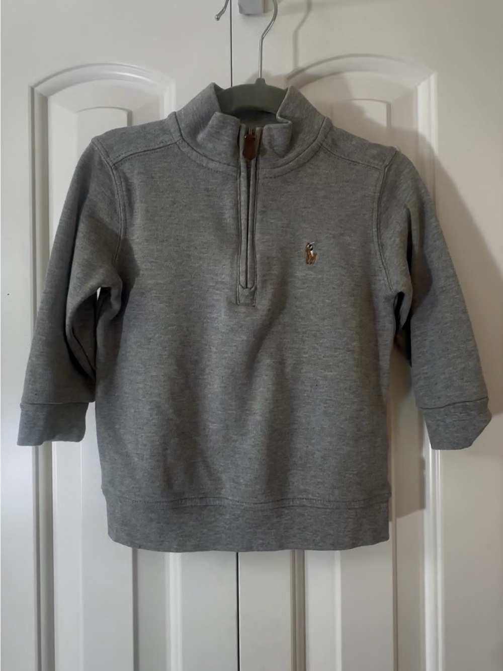 Ralph Lauren Gray Quarter-Zip Sweater